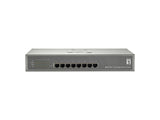 LevelOne GEP-0821 netværksswitch Gigabit Ethernet (10/100/1000) Strøm over Ethernet (PoE) Grå