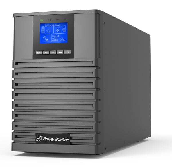 PowerWalker VFI 1000 ICT IoT UPS-enhed Dobbeltkonvertering (online) 1 kVA 1000 W 4 AC stikkontakt(er)
