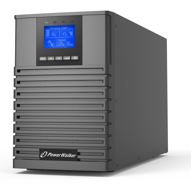 PowerWalker VFI 1500 ICT IoT UPS-enhed Dobbeltkonvertering (online) 1,5 kVA 1500 W 4 AC stikkontakt(er)