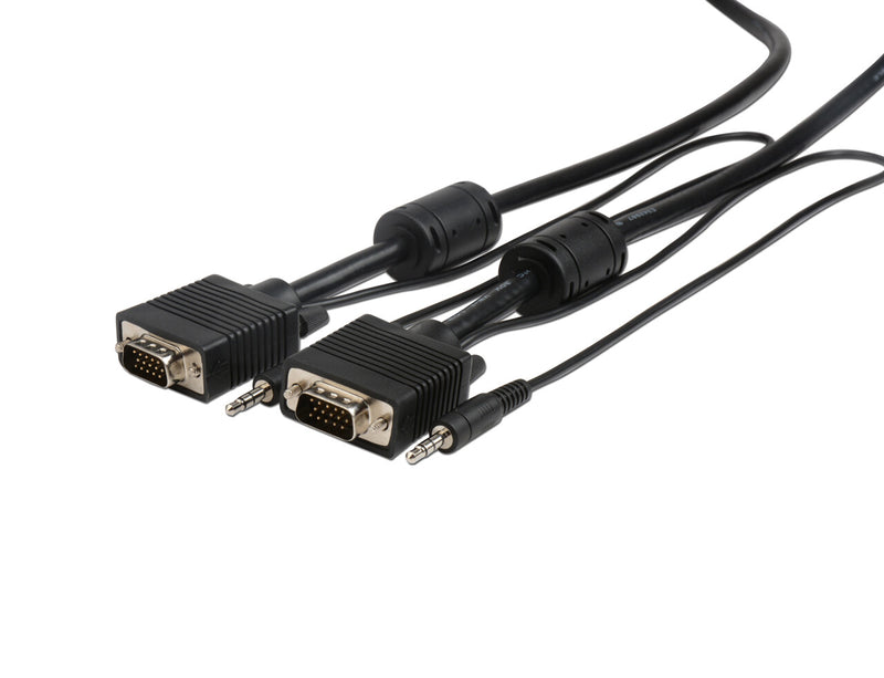 Prokord VGA-VGA 0030 videokabel adapter 2 m VGA (D-Sub) + 3.5mm Sort