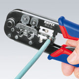 Knipex 97 51 10 kabelklipper Krympeværktøj Sort, Blå, Rød