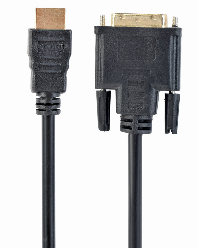 Gembird 3m, HDMI/DVI, M/M DVI-D Sort