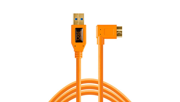 Tether Tools CU61RT15-ORG USB-kabel USB 3.2 Gen 1 (3.1 Gen 1) 4,6 m USB A Micro-USB B 5 Gbit/sek. Orange