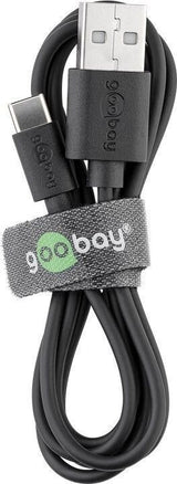 Goobay 45735 USB-kabel USB 2.0 1 m USB A USB C 0,48 Gbit/sek. Sort