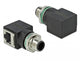 DeLOCK 66315 kabel kønsskifter M12 RJ45 Sort