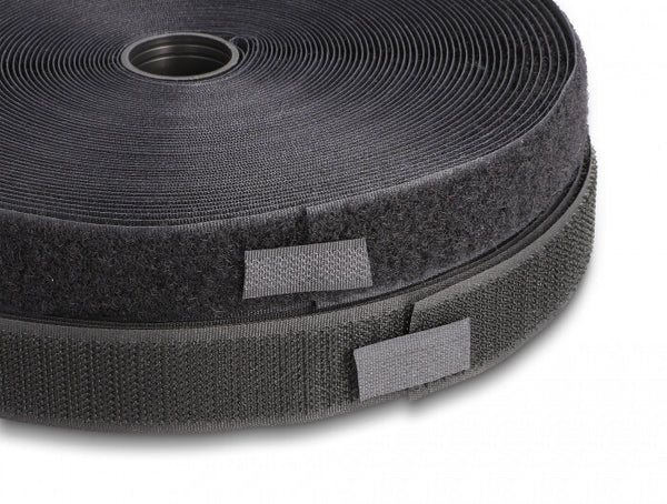 DeLOCK 20851 velcro lynlås Nylon, Polyester Sort