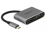 DeLOCK 64074 dockingstation USB 3.2 Gen 1 (3.1 Gen 1) Type-C Grå