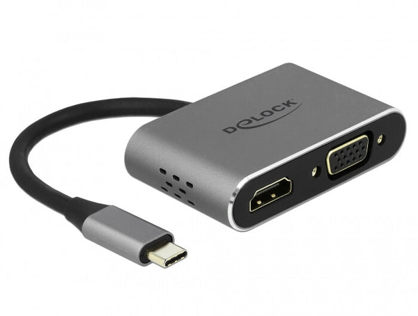 DeLOCK 64074 dockingstation USB 3.2 Gen 1 (3.1 Gen 1) Type-C Grå