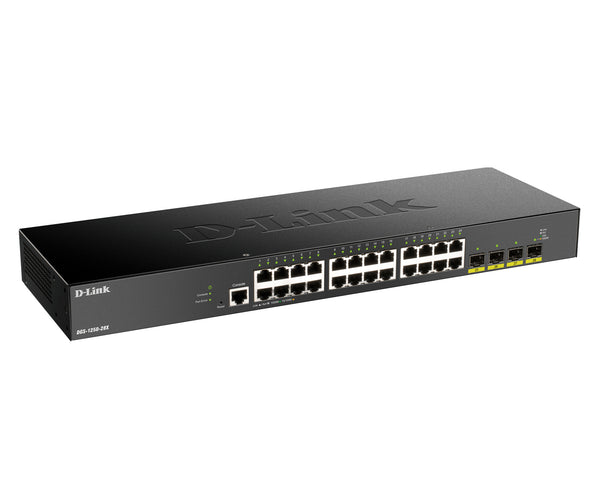 D-Link DGS-1250-28X Administreret L3 Gigabit Ethernet (10/100/1000) Sort