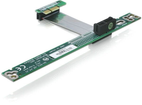 DeLOCK PCI Express x1 with flexible cable 7 cm interface-kort/adapter Intern