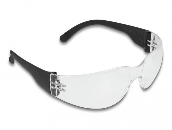 DeLOCK 90559 sikkerhedsbrille & brille Beskyttelsesbriller Plast Sort, Transparent