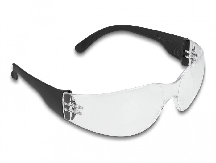 DeLOCK 90559 sikkerhedsbrille & brille Beskyttelsesbriller Plast Sort, Transparent
