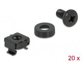 DeLOCK 66548 skrue/bolt 12 mm 20 stk M6 Bolts & nuts
