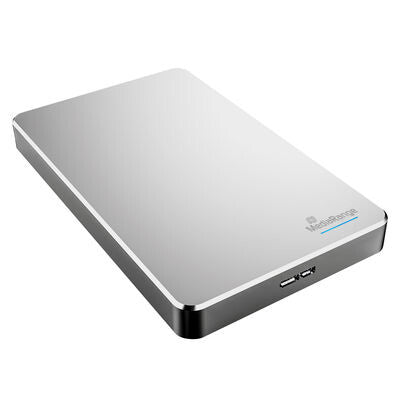 MediaRange USB 3.0 HDD 1TB ekstern harddisk 5400 rpm 2.5" 3.2 Gen 1 (3.1 Gen 1) Sølv