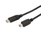 StarTech.com USB2CMB2M USB-kabel USB 2.0 2 m USB C Mini-USB B 0,48 Gbit/sek. Sort