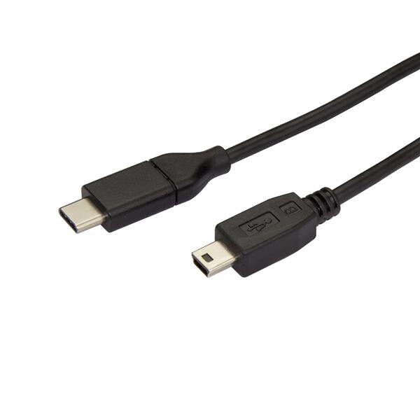 StarTech.com USB2CMB2M USB-kabel USB 2.0 2 m USB C Mini-USB B 0,48 Gbit/sek. Sort