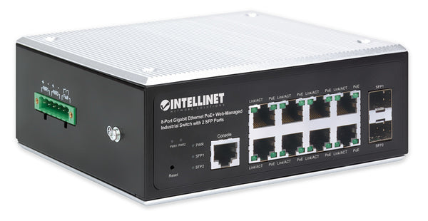 Intellinet 508278 netværksswitch Administreret L2+/L3 Gigabit Ethernet (10/100/1000) Strøm over Ethernet (PoE) Sort