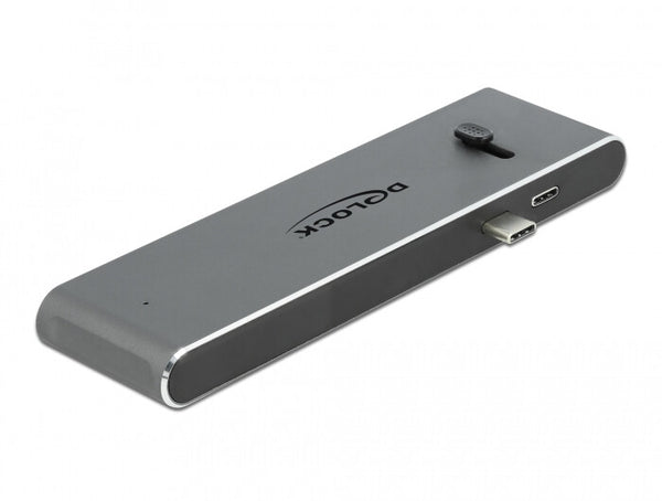 DeLOCK 87752 dockingstation Ledningsført USB 3.2 Gen 1 (3.1 Gen 1) Type-C Grå