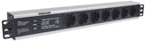 Intellinet 714006 strømforsyningsenhed (PDU) 7 AC stikkontakt(er) 1.5U Sort