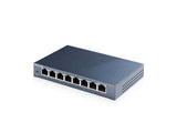 TP-Link TL-SG108 V3.0 Ikke administreret Gigabit Ethernet (10/100/1000) Sort