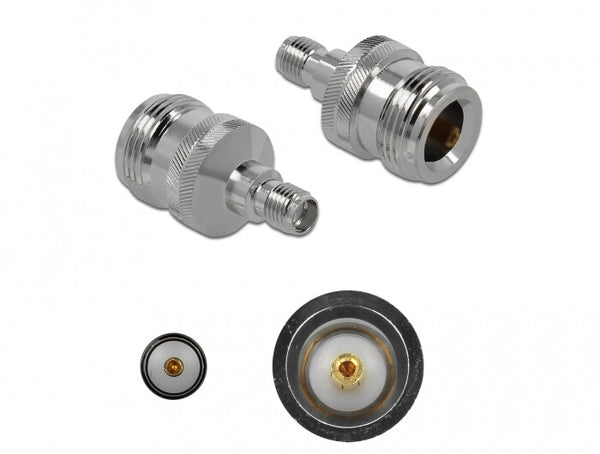DeLOCK 89986 kabel kønsskifter SMA Nikkel