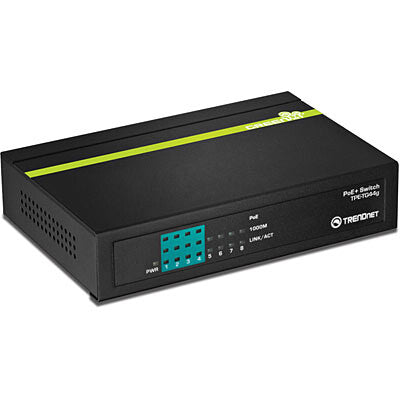Trendnet TPE-TG44G netværksswitch Ikke administreret Strøm over Ethernet (PoE) Sort