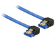 DeLOCK 85094 SATA-kabel 0,1 m SATA 7-pin Sort, Blå