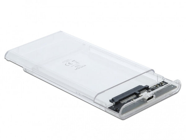 DeLOCK 42617 drevkabinet HDD/SSD kabinet Transparent 2.5"