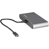 StarTech.com TB3DKM2HDL dockingstation Ledningsført Thunderbolt 3 Grå