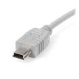 StarTech.com USB2HABM6IN USB-kabel USB 2.0 0,152 m USB A Mini-USB B 0,48 Gbit/sek. Grå