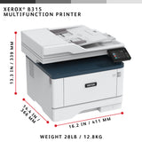 Xerox B315, A4, 40 ppm trådløs dupleks kopi/print/scan/fax PS3 PCL5e/6, 2 magasiner, i alt 350 ark