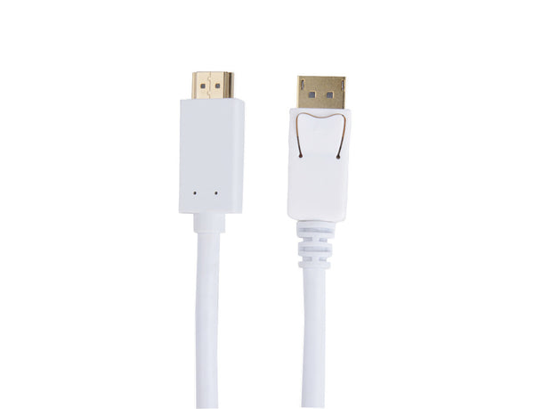 Prokord DP2HDMI2MM-3m-W DisplayPort HDMI Hvid