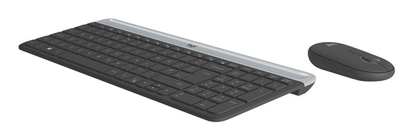 Logitech 920-009194 tastatur Mus inkluderet Universel RF trådløst AZERTY Belgisk Grafit