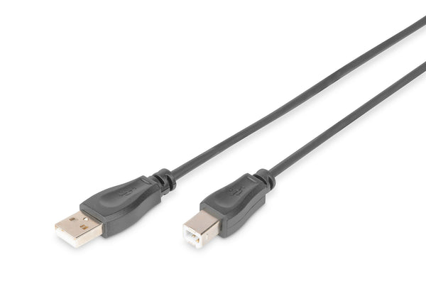 Digitus AK-300105-030-S USB-kabel USB 2.0 3 m USB A USB B 0,48 Gbit/sek. Sort
