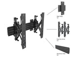 Multibrackets 4115 skærmbeslag til skiltning 165,1 cm (65") Sort