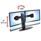 Ergotron Neo Flex Dual Monitor Lift Stand 62,2 cm (24.5") Skrivebord Sort