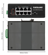 Intellinet 561624 netværksswitch Gigabit Ethernet (10/100/1000) Strøm over Ethernet (PoE) Sort