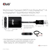 CLUB3D CSV-7220 videokabel adapter 1 m DisplayPort HDMI + DisplayPort Grå