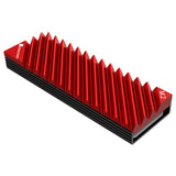 Jonsbo M.2-3 RED Computerkølesystem Solid-state drev Køleplade/køler Sort, Rød 1 stk