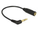 DeLOCK 0.17m 2.5mm/3.5mm lydkabel 0,17 m Sort