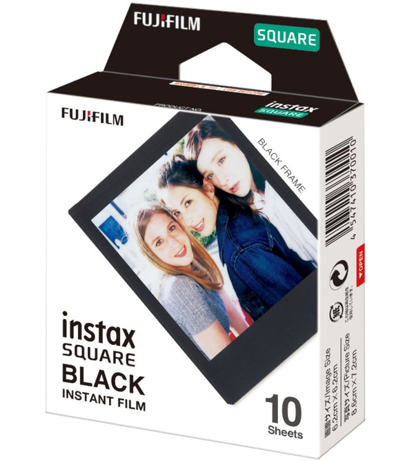 Fujifilm Instax Square Black Frame schwarz instant film 10 stk 62 x 62 mm
