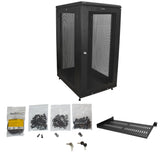 StarTech.com RK2433BKM stativ 24U Fritstående reol Sort