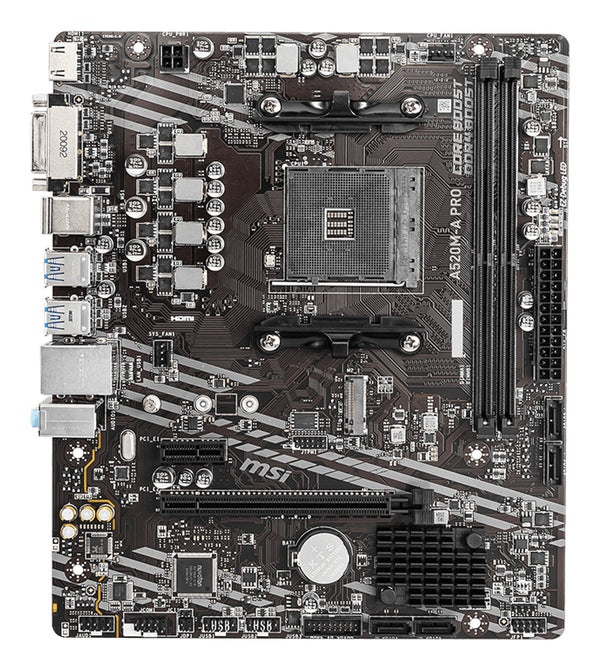 MSI A520M-A PRO bundkort AMD A520 Stik AM4 micro ATX