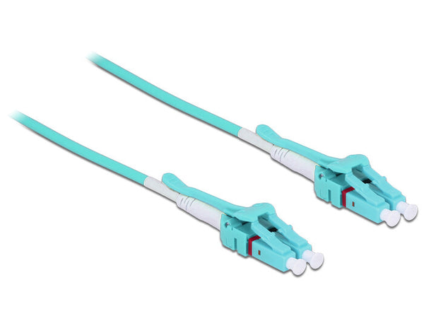 DeLOCK 1m, 2xLC InfiniBand og fiberoptisk kabel LC Turkis
