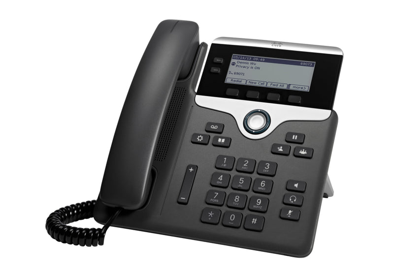 Cisco 7821 IP-telefon Sort, Sølv 2 Linier