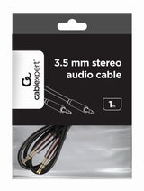 Gembird CCAP-444-1M lydkabel 3.5mm Sort