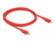 DeLOCK 86634 kabel til mobiltelefon Rød 1 m USB C Lightning