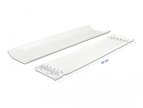 DeLOCK 20886 kabelorganisator Kabelkanal Hvid 2 stk