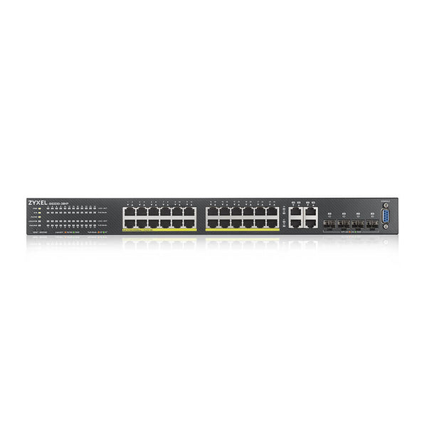 Zyxel GS2220-28HP-EU0101F netværksswitch Administreret L2 Gigabit Ethernet (10/100/1000) Strøm over Ethernet (PoE) Sort