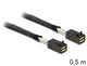 DeLOCK 0.5m, Mini SAS HD x 4 SFF 8643 0,5 m Sort